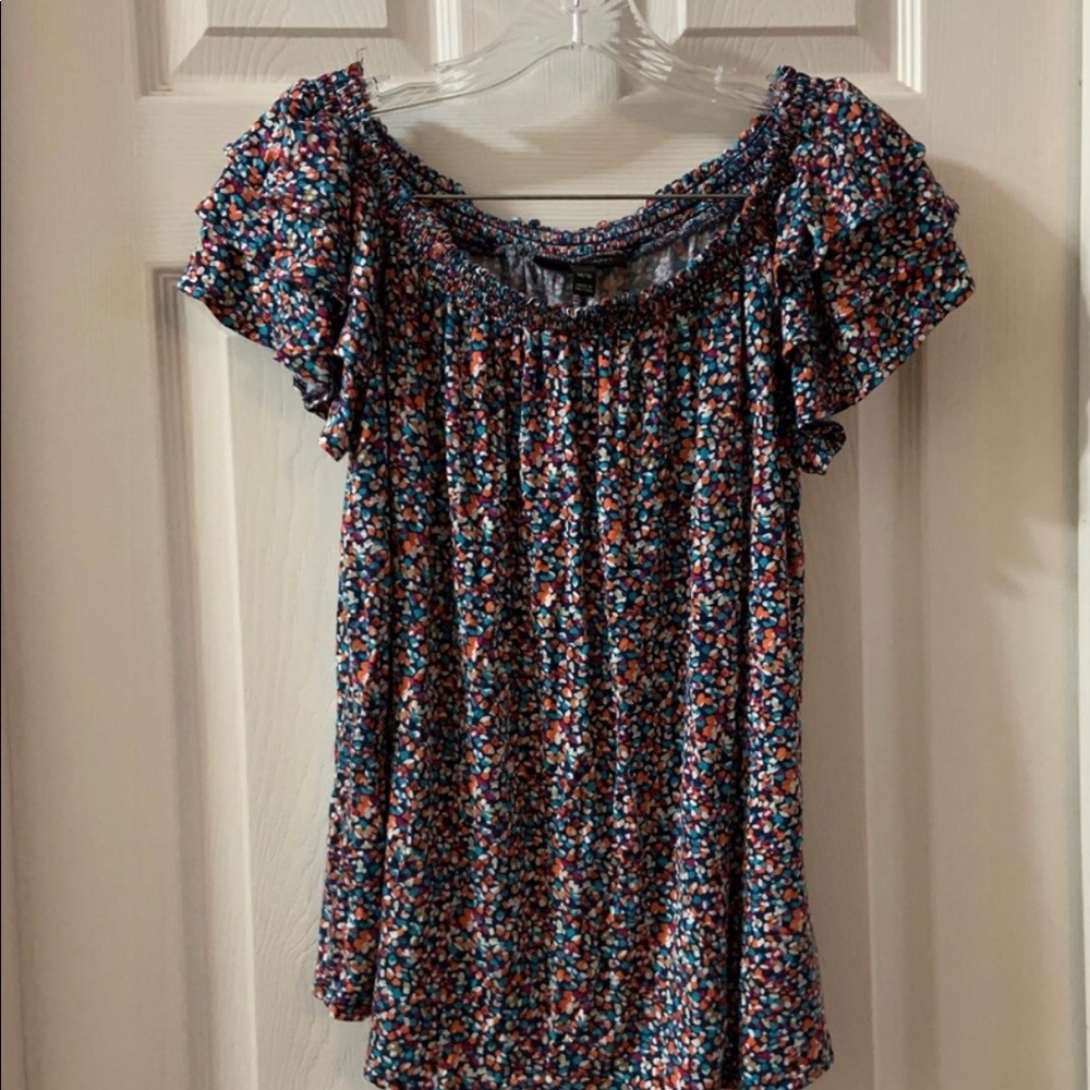 Lane Bryant Multicolor Off Shoulder Blouse 14/16